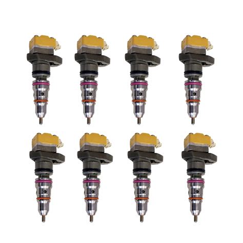 Full Set Of 8 Remanufactured Injectors For 7 3l Ford Powerstroke Diesel Care And Performance