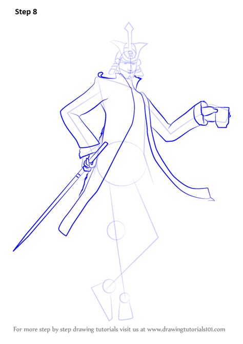 How To Draw Mogami Yoshiaki From Sengoku Basara Sengoku Basara Step