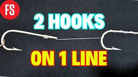 How To Tie Hooks On One Fishing Line Knot Live Bait Fishing Hook