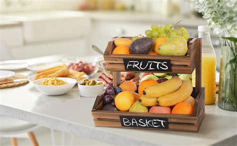 Ikkle Obstkorb Aus Holz Mit Tafeln Stufiger Obst Und Gem Se