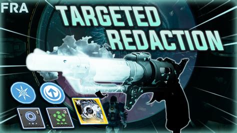 Targeted Redaction Two Tap Build New Collective Action Perk In Season