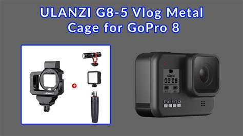 ULANZI G8 5 Vlog Metal Cage For GoPro 8 YouTube