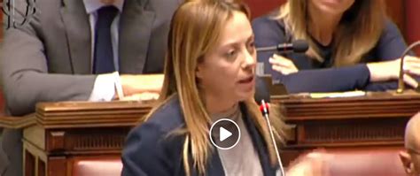 Mes Meloni In Aula Asfalta Il M S E Galvanizza Il Centrodestra Video