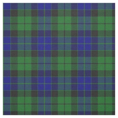 Clan Mackay Scottish Tartan Plaid Fabric Zazzle