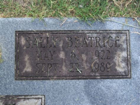 Sally Beatrice Roach Deese M Morial Find A Grave