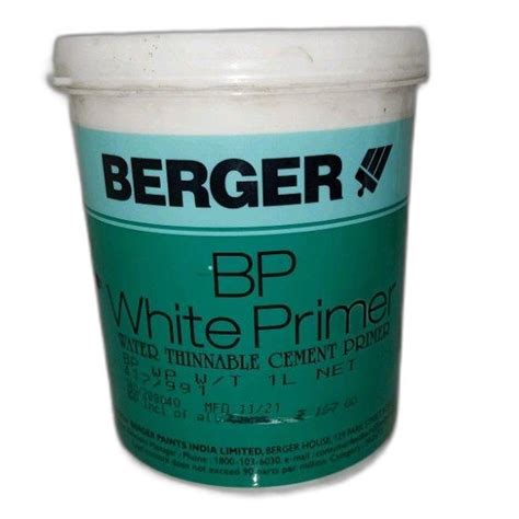 Lewis Berger Bp White Primer Ltr At Rs In Siliguri Id