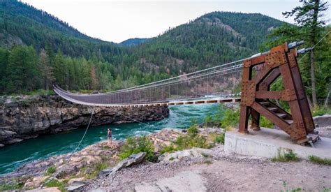 Kootenai Falls Swinging Bridge: Montana's Best Hidden Gem - Uprooted ...