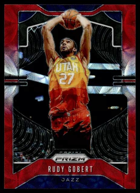 2019 20 PANINI PRIZM Prizms portée rouge Rudy Gobert Utah Jazz 168 EUR