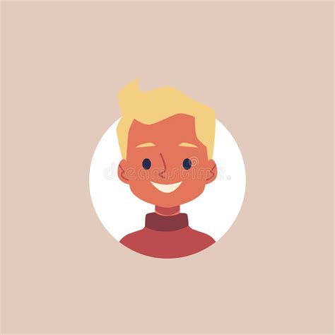 Avatar De Gar On Caucasien Blond T Te De Caract Re Illustration