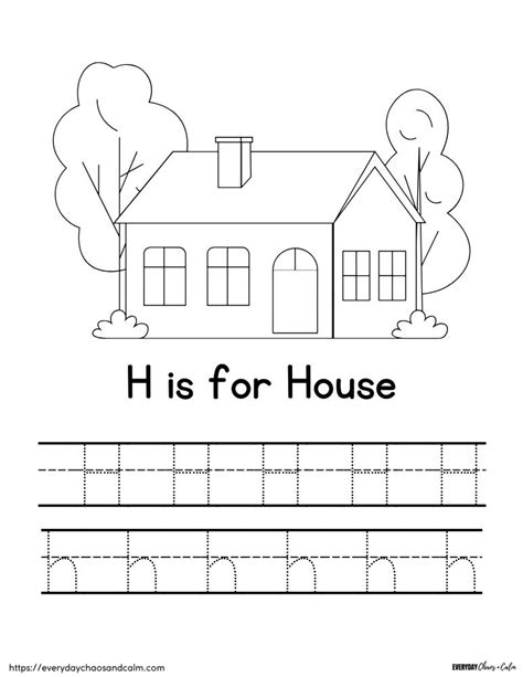 Free Printable Letter H Worksheets