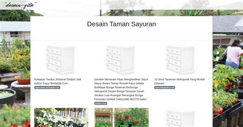 Desain Taman Sayuran