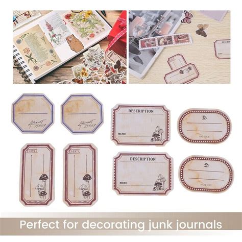 2X 200 Pieces Vintage Scrapbook Supplies Pack For Junk Journal Planners