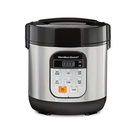 Hamilton Beach 37524 Digital Programmable Rice Cooker Food Steamer