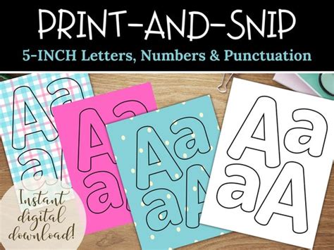 Printable Bulletin Board Letters A-Z A-z 0-9 For Classroom, 42% OFF