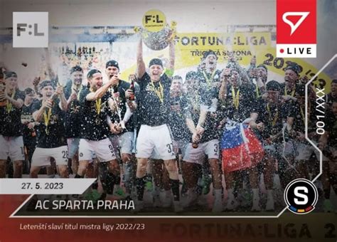 Veselý drak Fotbalová karta Fortuna Liga 22 23 L 117 AC Sparta Praha