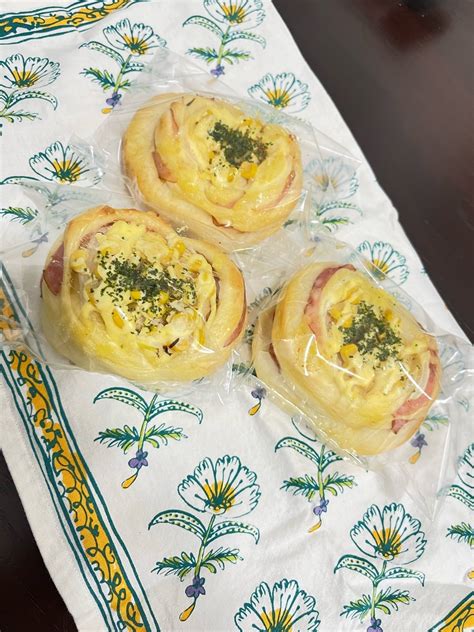 朝食にピッタリなハムロール♪練馬区石神井公園手ごねパン教室パンの香り♪ 練馬区石神井公園 翌日もふわふわ♪ 手ごねパン教室『パンの香り』