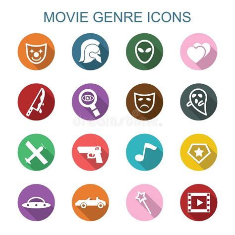 Icono Del Vector Del Cine De La Comedia Del Género De La Película De La