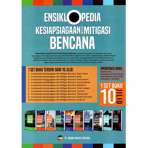 Jual Ensiklopedia Kesiapsiagaan Dan Mitigasi Bencana 1 Paket Isi 10