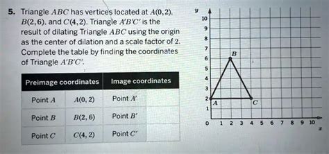 Solved Triangle Abc Has Vertices Located At A B And C