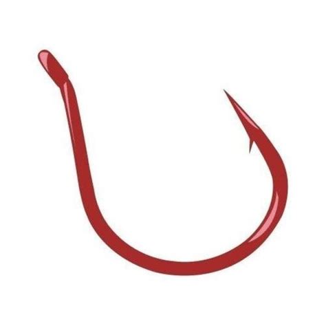 Gamakatsu Finesse Wide Gap Hook Size 30 Needle Point Ringed Eye Red