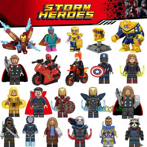 LEGOing Marvel Avengers Endgame Minifigures Iron Man Thanos Thor ...