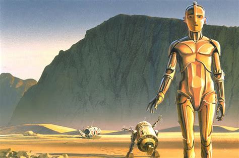 1970s concept art of C3PO and R2D2 from star wars : r/RetroFuturism