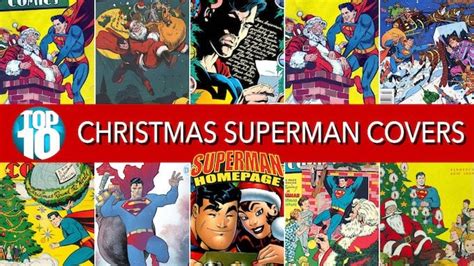 Top 10 Christmas Holiday Themed Superman Comic Book Covers R