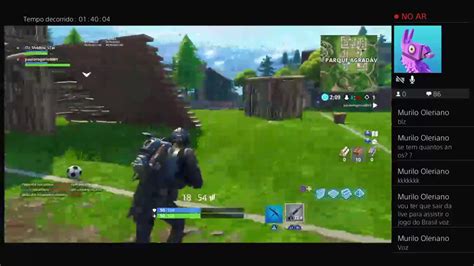 Jogando Fortnite Live Modo Parquinho Youtube