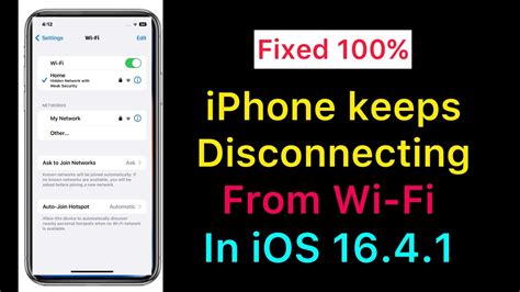 How To Fix IPhone Keeps Disconnecting From Wi Fi In IOS 16 4 1 YouTube