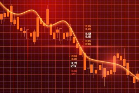 Gráfico Negativo De Dados Financeiros De Investimento O Conceito De