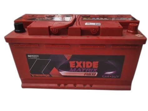 Capacity Ah Exide Matrix Red Mtreddin Car Battery At In