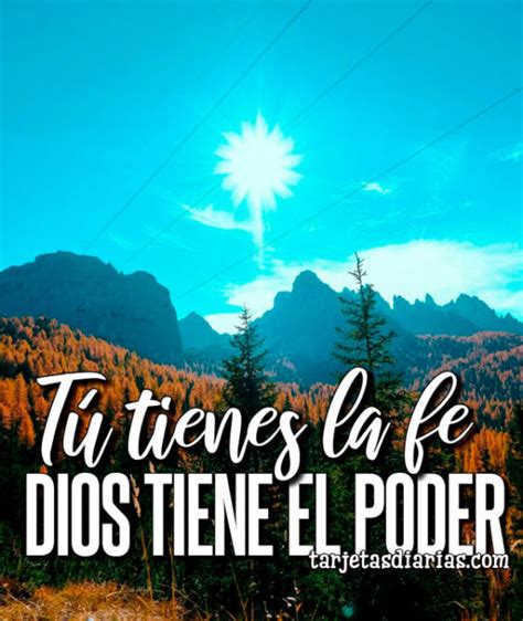 TÚ Tienes La Fe Dios Tiene El Poder Tarjetas Diarias