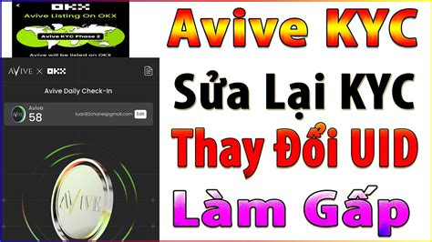 Avive Thông Tin Mới Nhất KYC Sửa Sai KYC Làm Gấp YouTube