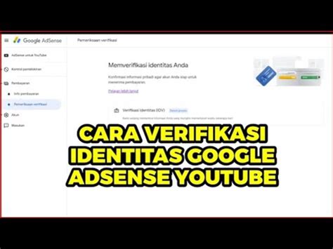 Cara Verifikasi Google Adsense Youtube Terbaru Cara Request Pin