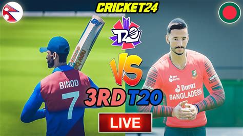 Live Nepal Vs Bangladesh 3rd T20 Match NEP Tour Of BAN 2023