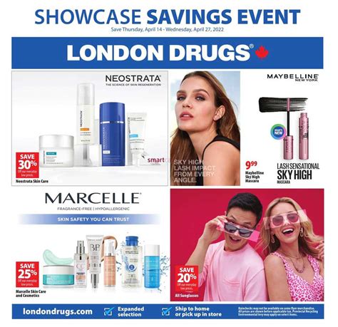 London Drugs Showcase Savings Event Flyer April To