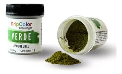 Colorante Liposoluble Polvo Verde Dripcolor Choco Reposteria