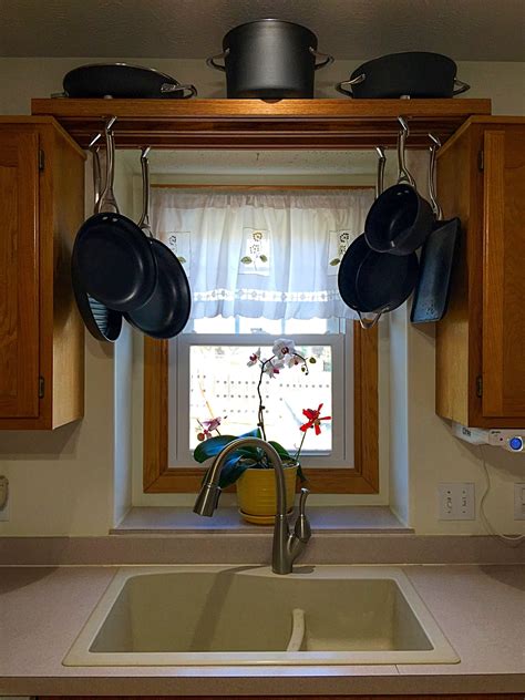 I Built A Pot Rack Above My Sink Album On Imgur Kitchen Rack