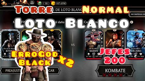 Torre Loto Blanco Normal Jefes Da Vuelta Mortal Kombat