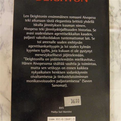 Aivopesu Len Deighton Antikvariaatti Divari Saesoteria