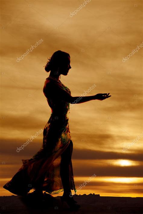 Girl Reaching Silhouette