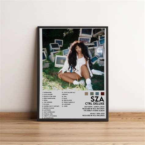 SZA CTRL Poster, CTRL Album Cover Poster, Sza Wall Art, Sza | Inspire ...