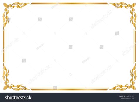 Decorative Frame Border Design Greeting Card Stock Vector Royalty Free