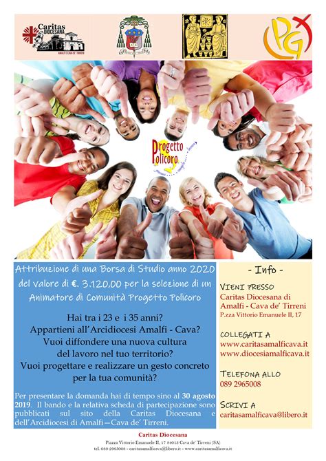 Bando Progetto Policoro 2020 CARITAS Diocesana