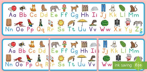 Grade One Font Alphabet Display Banner (teacher made)