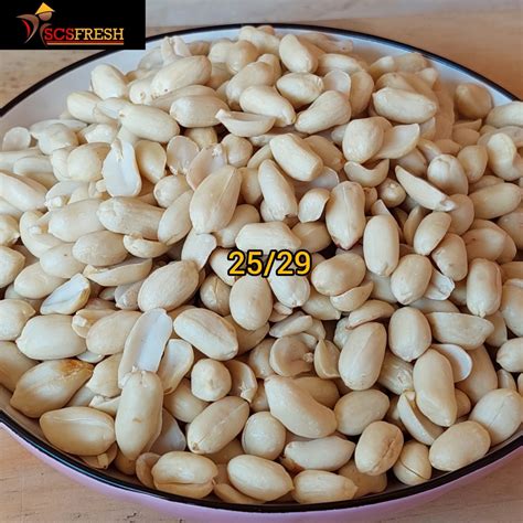 Jual Kacang Tanah Kupas Kacang Kupas Super Ukuran Jumbo Besar Sedang