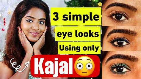 QUICK Simple Daily Kajal Eye Looks For College Office MUST TRY YouTube