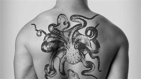 Octopus Tattoo Stencil