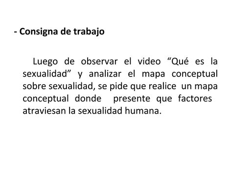 Realizar Mapa Conceptual Tema Sexualidad Ppt