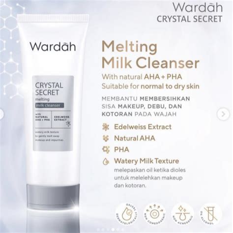 Jual Wardah Crystal Secret Melting Milk Cleanser White Secret Pure